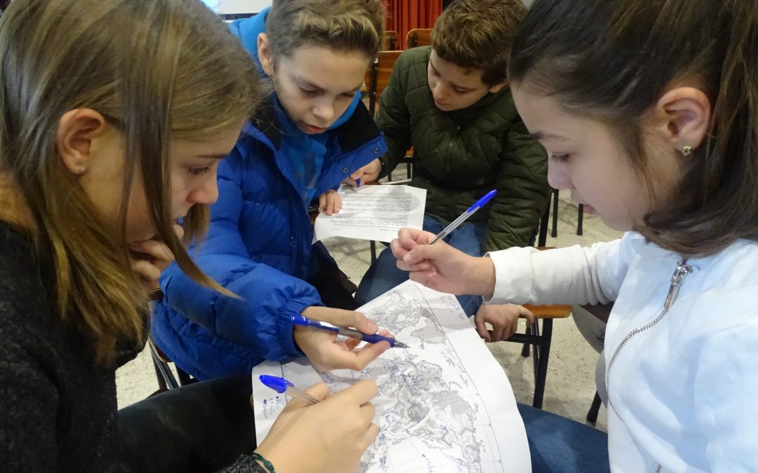 I Olimpiadas Salesianas de Xeografía e Historia. Adriana Álvarez Couto e Adrián Cuñat López (1º ESO A)